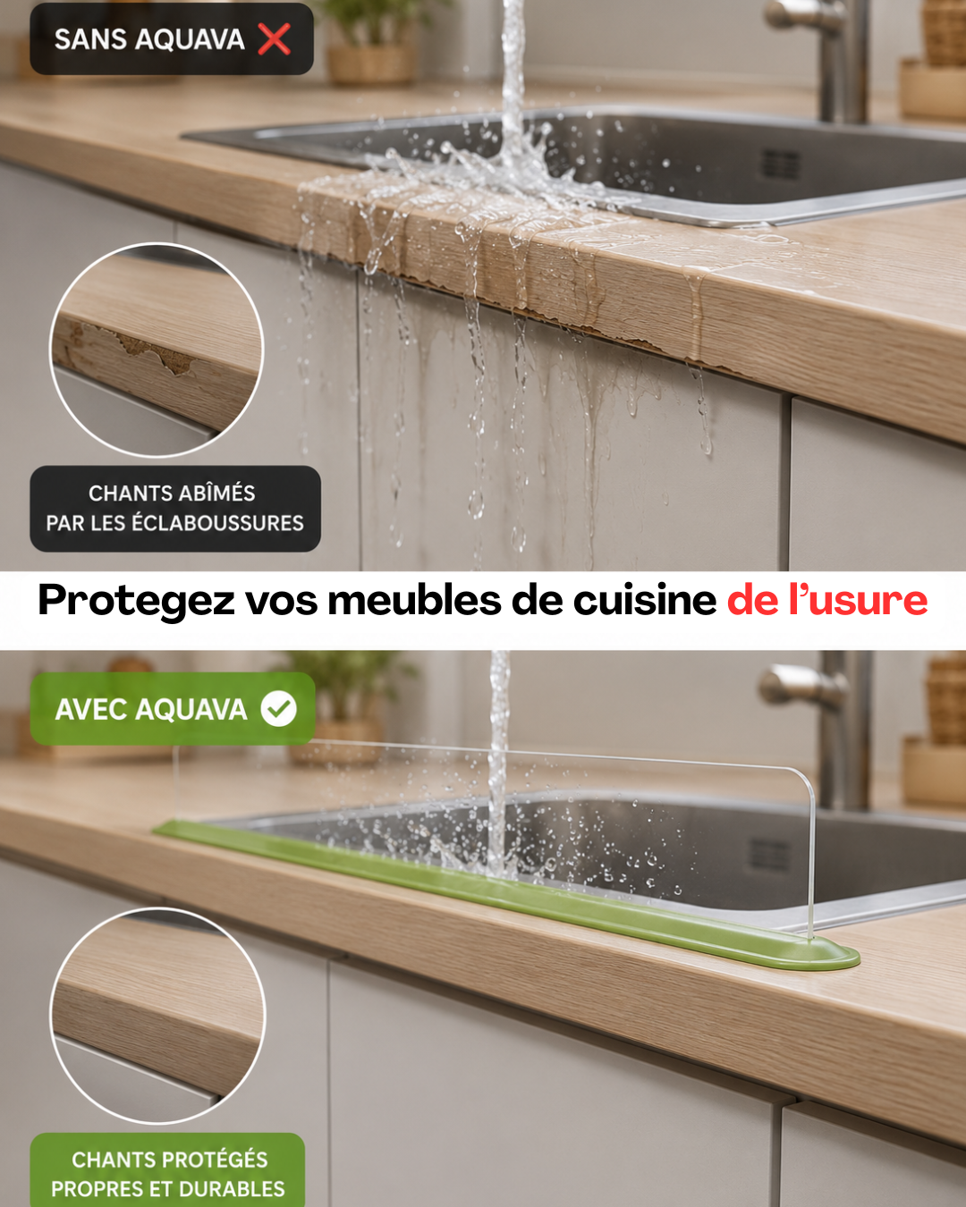 💦 AQUAVA : Le Bouclier d'évier Anti-Usure . PROMO + LIVRAISON OFFERTE 🎉