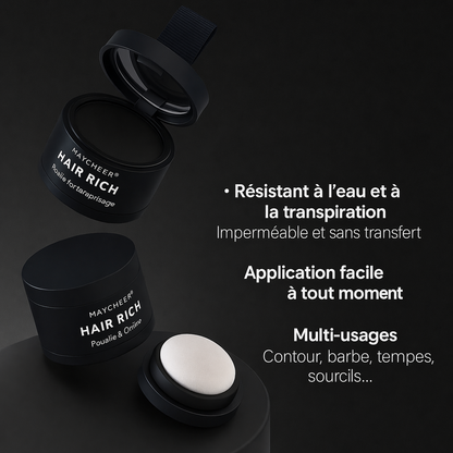 Poudre couvrante cheveux et barbe HAIR RICH