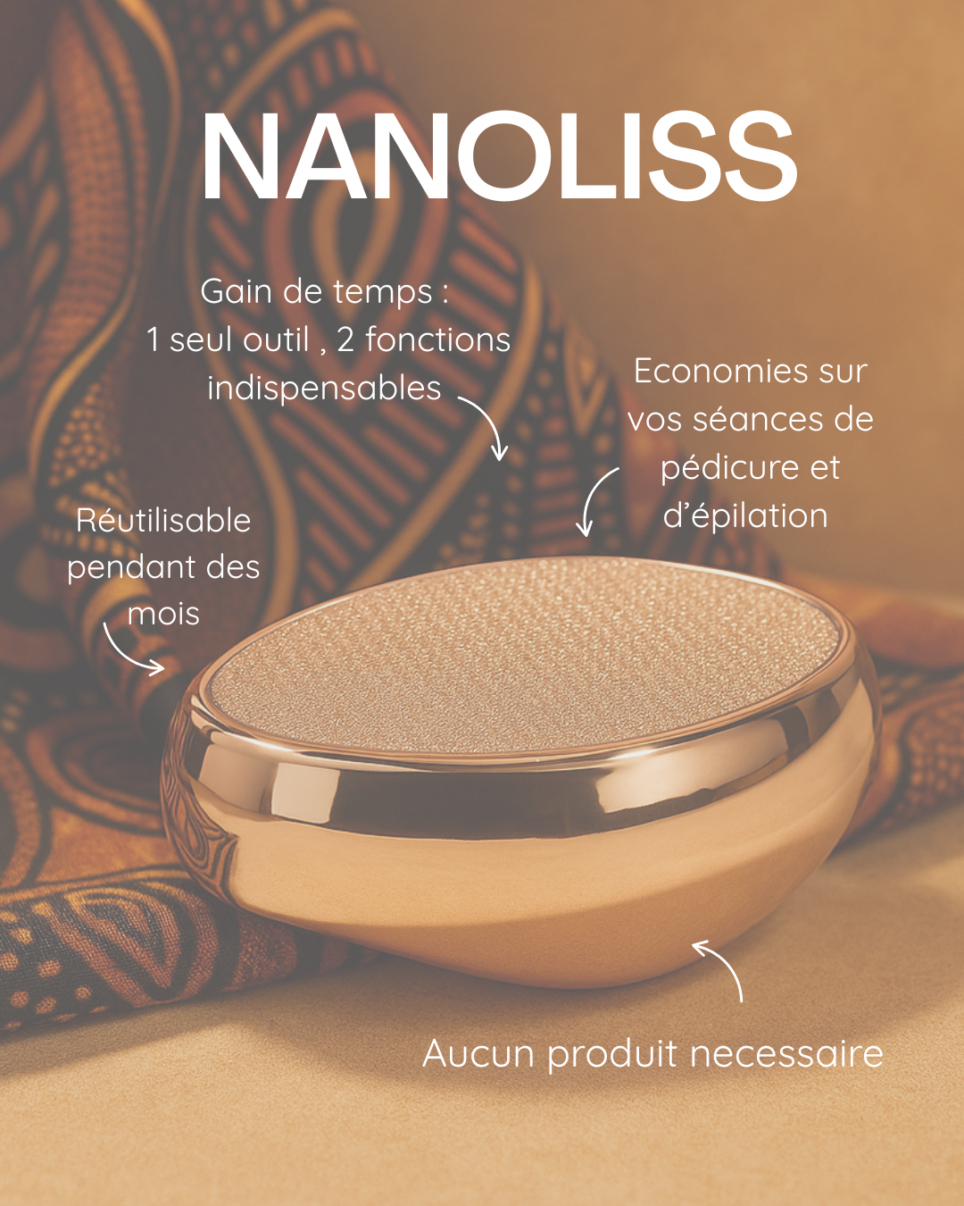 Pack Nanoliss - Épilateur/Ponceur (lot de 2)